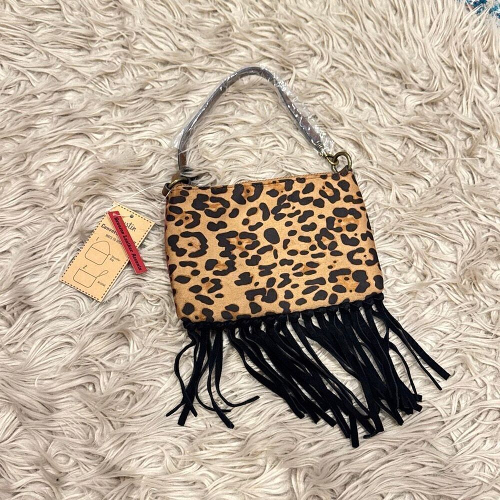 NWT Justin convertible cheetah print purse